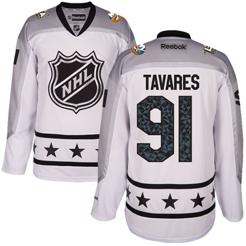 Islanders #91 John Tavares White All-Star Metropolitan Division Stitched NHL Jersey